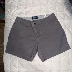 Old Navy Gray Women's Casual Chino Shorts